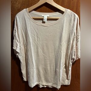 H&M Pale Blush Short Sleeve Women's Top
